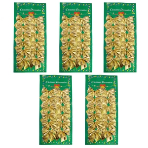 60 Mini Schleifen gold Weihnachten Weihnachtsschleifen Schleife Christbaum 5cm